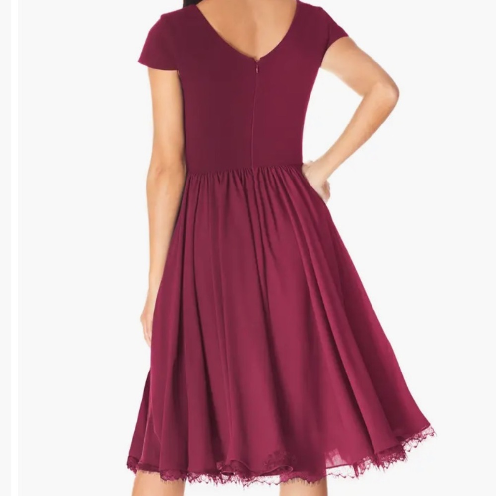 Corey Chiffon Fit & Flare Cocktail Dress- dress the population - Picture 2 of 5
